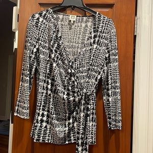 Brand New V-Neck Wrap Shirt~Anne Klein
